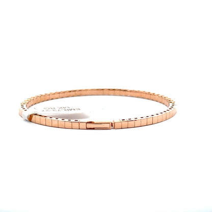 2.41 ctw Flexible Bangle | 14k Rose Gold.