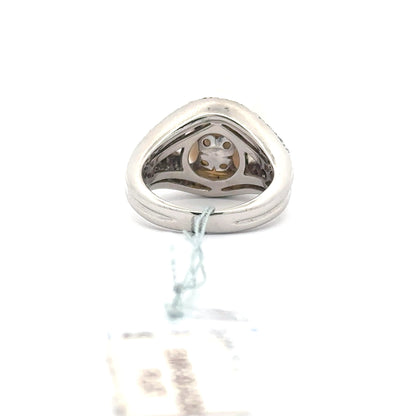 Japanese Akoya Pearl & 1.10ct Natural Diamond Ring | Platinum