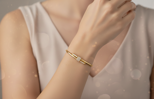 0.30 ctw Lab Grown Diamonds | Designer Bangle.