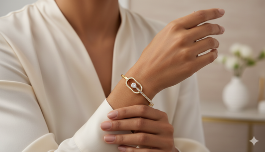 1.70 ctw Lab-Grown Diamonds | Designer Bangle.