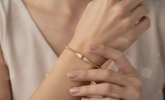 0.15 ctw Lab Grown Diamonds | Designer Bangle.