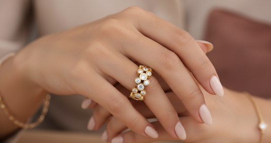 4 ctw Lab-Grown Diamonds | Designer Ring.