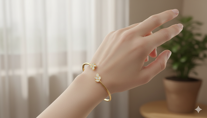 0.20 ctw Lab-Grown Diamonds | Designer Bracelet.