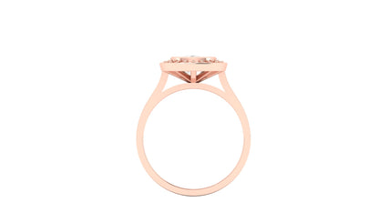 2.10 ct Cushion Cut Center Lab Grown Diamond | Color: E | Clarity: VVS | 0.50 ct Lab-Grown Side Diamonds | Halo Ring.