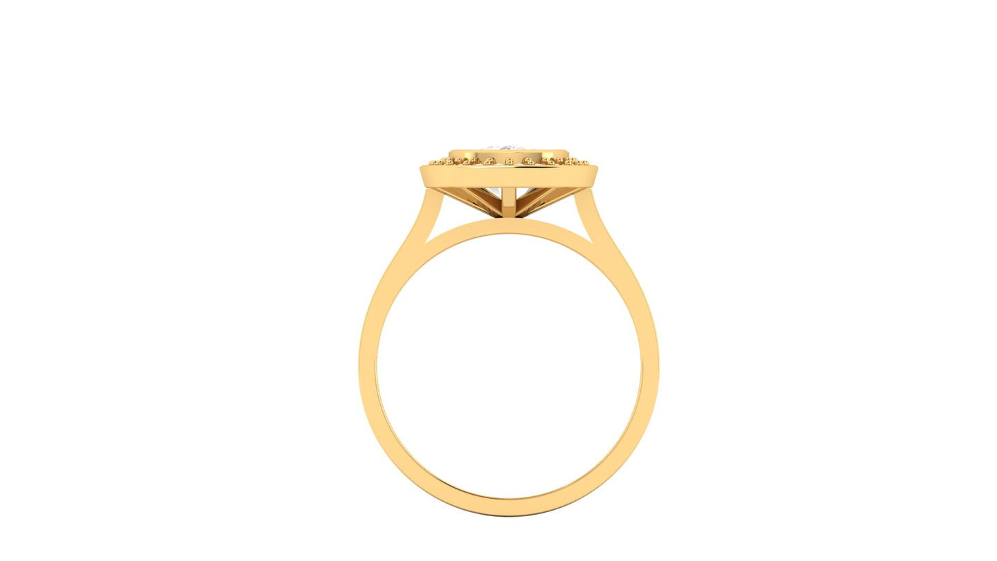 2.10 ct Cushion Cut Center Lab Grown Diamond | Color: E | Clarity: VVS | 0.50 ct Lab-Grown Side Diamonds | Halo Ring.