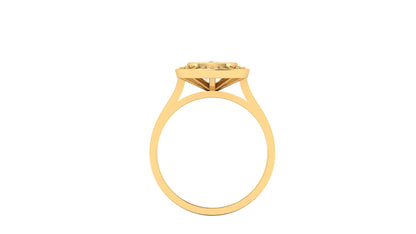 2.10 ct Cushion Cut Center Lab Grown Diamond | Color: E | Clarity: VVS | 0.50 ct Lab-Grown Side Diamonds | Halo Ring.