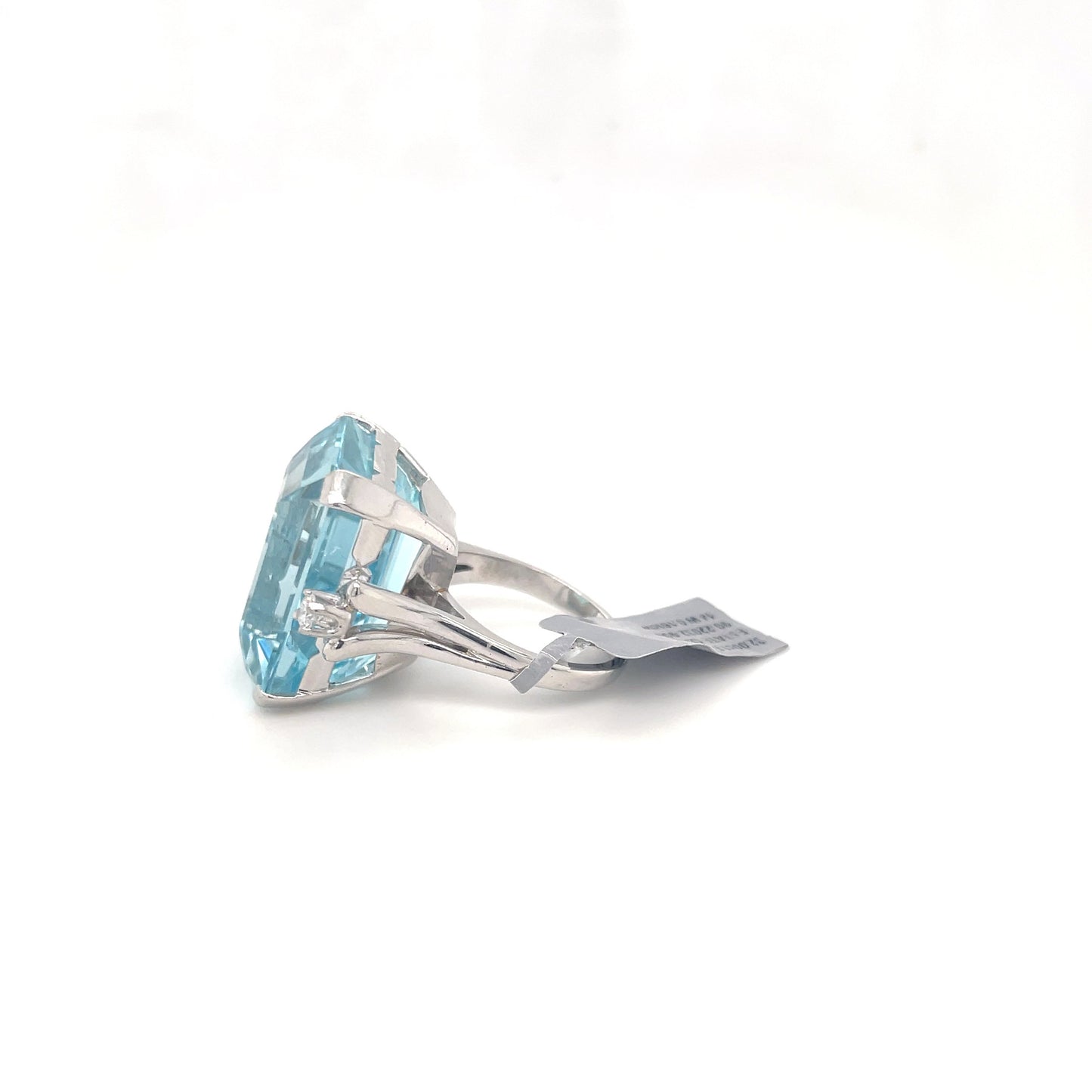Aquamarine Solitaire Ring
