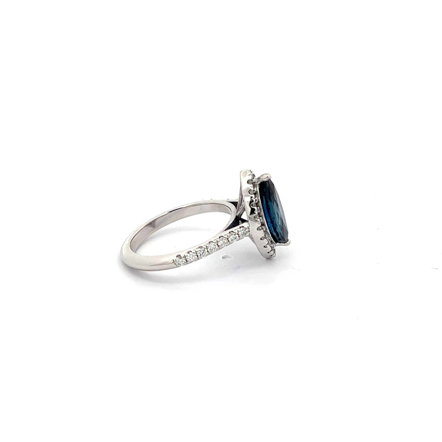 3.06 ct Natural Royal Blue Sapphire Ring | 0.63 ct Natural Diamonds | Platinum