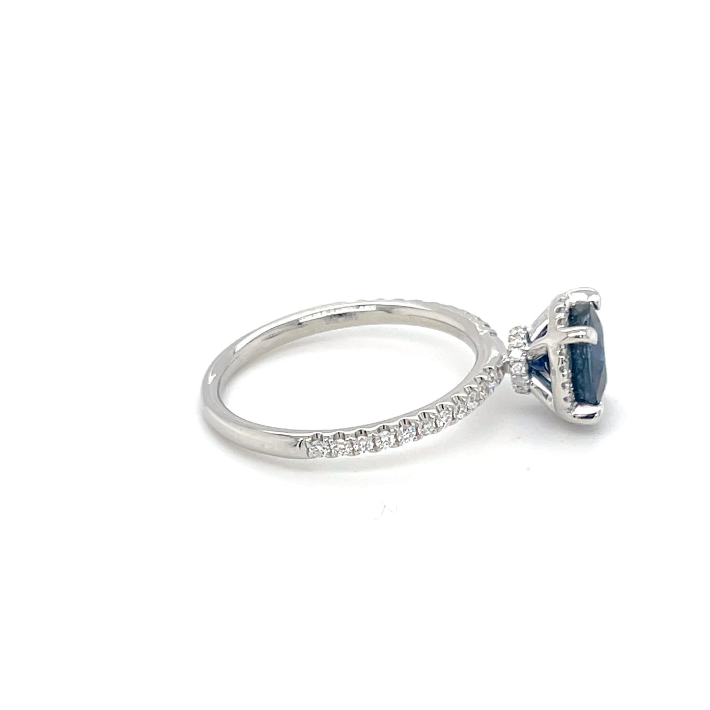 Round Sapphire Solitaire Ring