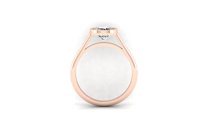 1 ctw Lab Grown Diamond | Bezel Set Setting | Solitaire Ring