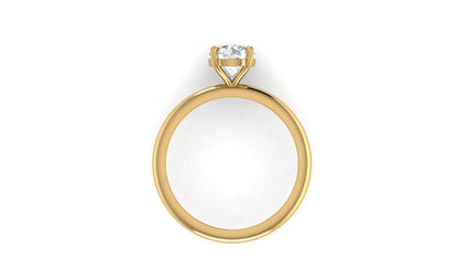 1.00 ctw Round Shape Lab Grown Diamond | 4 Prong Setting | Solitaire Ring.