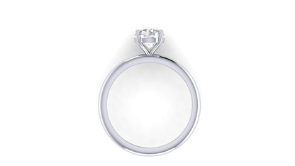 1.00 ctw Round Shape Lab Grown Diamond | 4 Prong Setting | Solitaire Ring.