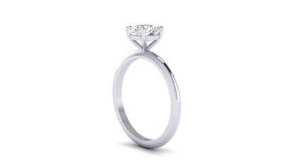 1.00 ctw Round Shape Lab Grown Diamond | 4 Prong Setting | Solitaire Ring.