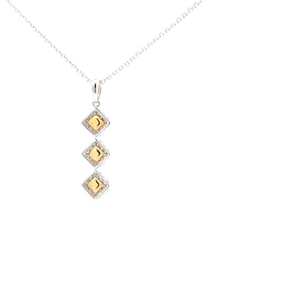 0.48 ct Natural Yellow Diamonds | 0.29 ct Natural Diamonds | 14k Yellow/White Gold.