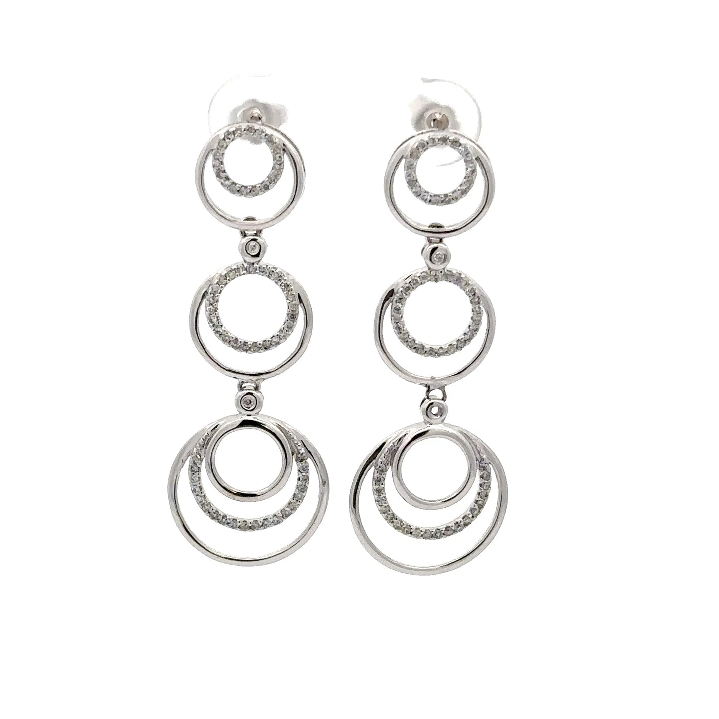 0.45 ct Natural Diamonds | 14k White Gold.