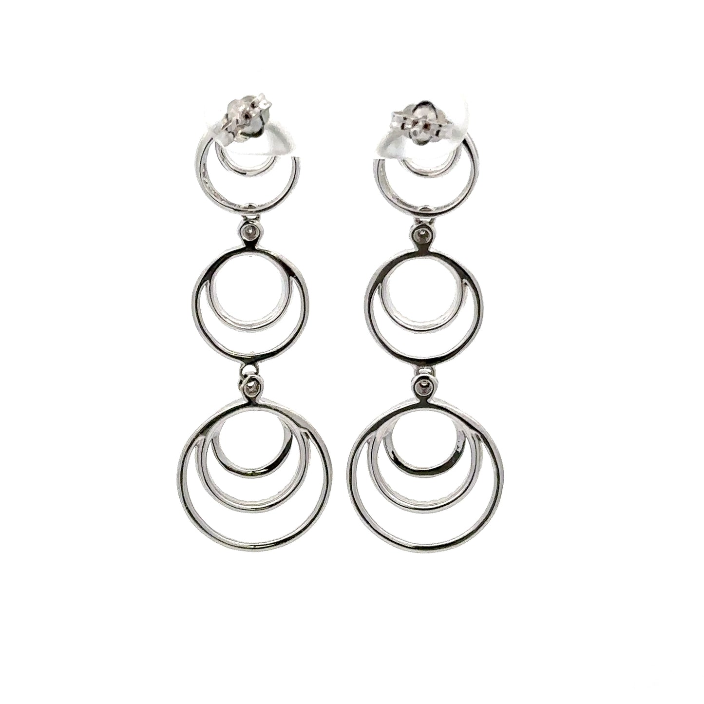 0.45 ct Natural Diamonds | 14k White Gold.