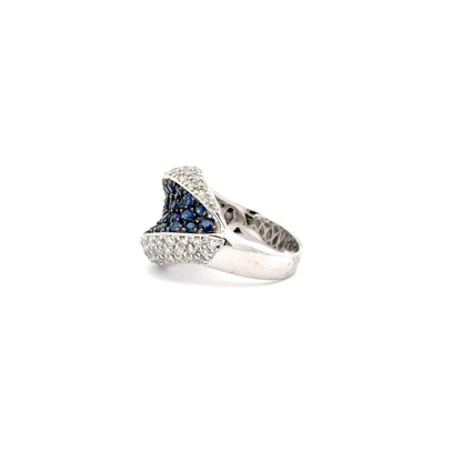 18K White Gold Ring.
