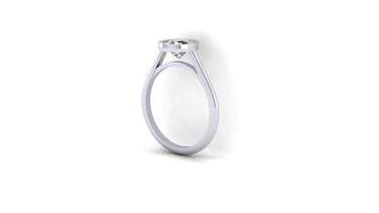 1 ctw Lab Grown Diamond | Bezel Set Setting | Solitaire Ring
