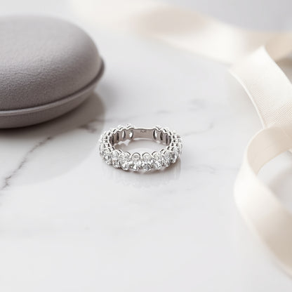 Lab Grown Oval-Cut Eternity Band | 20-Pointers