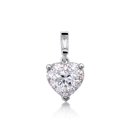 0.44 ctw Natural Diamonds | Color: F | Clarity: VS | 18k White Gold Pendant.