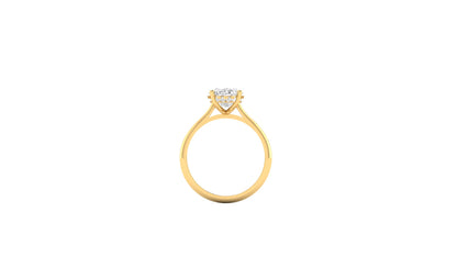 3.05 ct Oval Cut Lab Grown Diamond | Color: E | Clarity: VVS | 0.15 ct Lab Grown Side Diamonds. | Designer Ring.