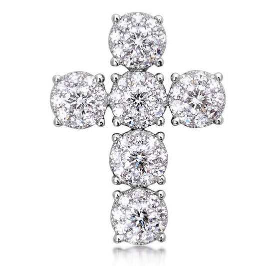 1.80 ctw Natural Diamonds | Color: F | Clarity: VS | 18k White Gold Pendant.
