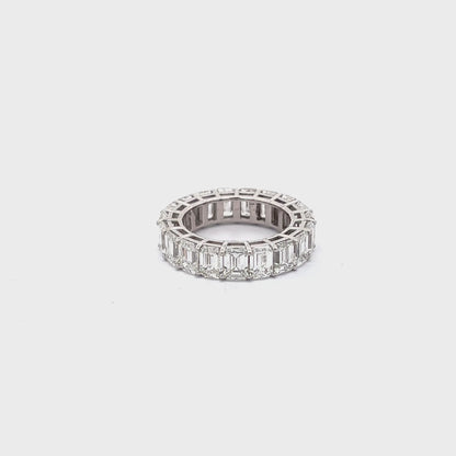 9.70 ctw Lab-Grown Diamonds Eternity Band | Platinum