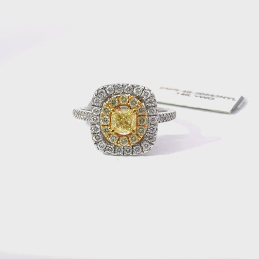 1.40ct Total Natural Diamonds Including Center Stone | 14K YWG Ring