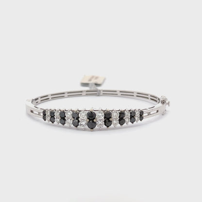 3.00 ctw Natural Diamonds & Balck Diamonds | 14K White Gold