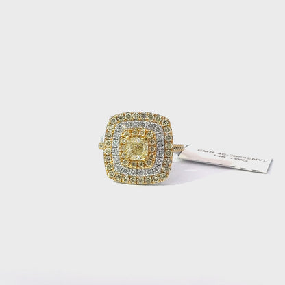2.02ct Total Natural Diamonds Including Center Stone | 14K YWG Ring