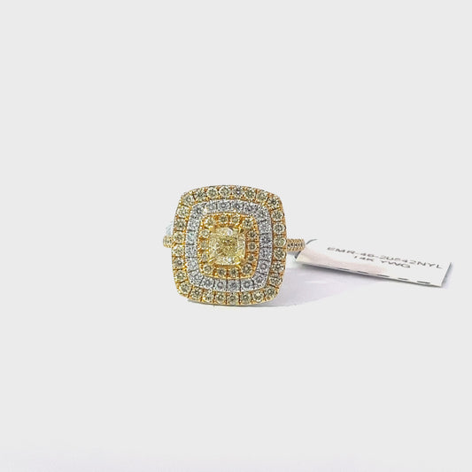 2.02ct Total Natural Diamonds Including Center Stone | 14K YWG Ring