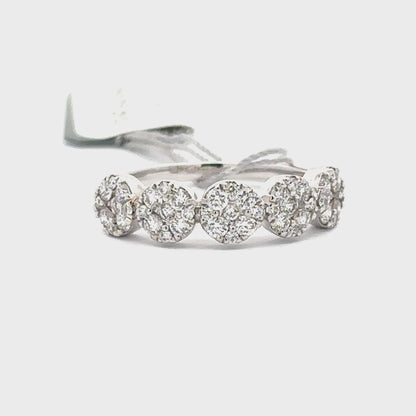 18K White Gold Ring.