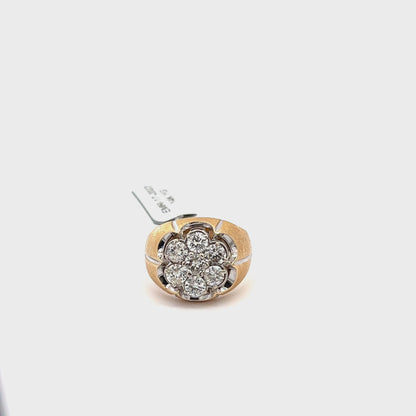 14K YG | NATURAL DIAMONDS FASHION RING
