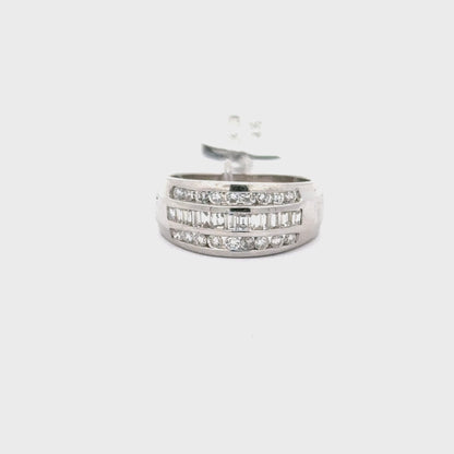 0.75 ctw Natural Diamond Ring | 14k White Gold | 7.4 Gram