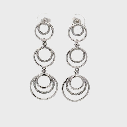 0.45 ct Natural Diamonds | 14k White Gold.