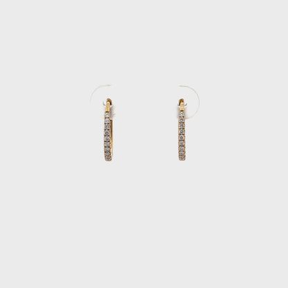 0.22 ctw Natural Diamonds | 18k Yellow Gold.