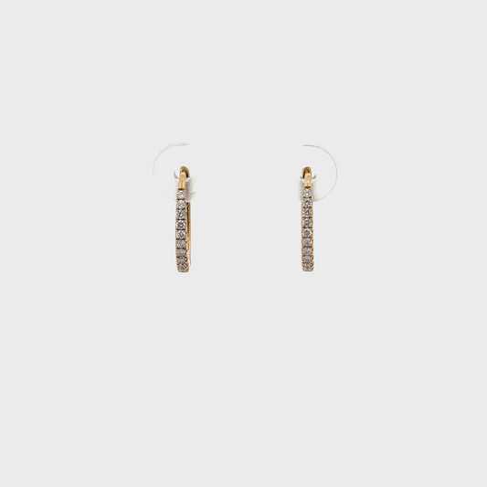 0.22 ctw Natural Diamonds | 18k Yellow Gold.