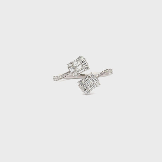 0.64ctw Natural Diamond Ring | 14k white gold