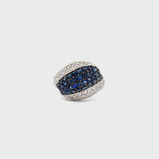 18K White Gold Ring.